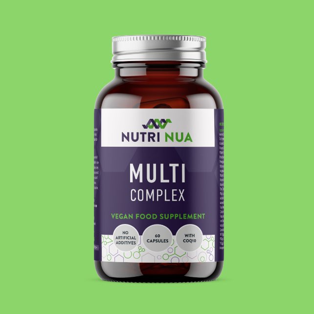 Nutri Nua multi complex vitamin recyclable packaging