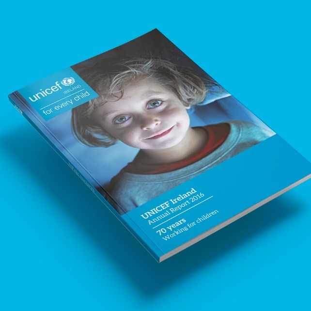 Unicef Ireland 2016 annual report design