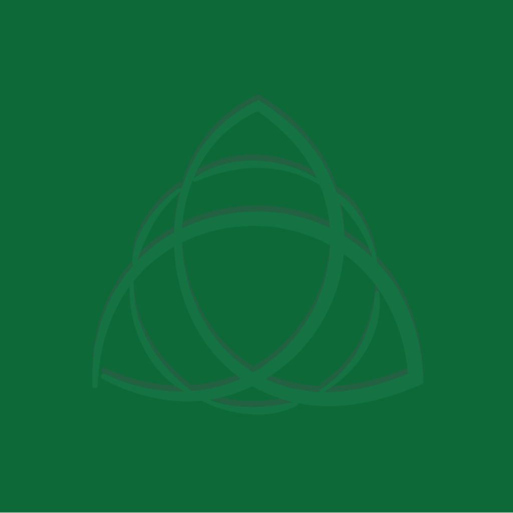 Macanta trispiral icon on green background