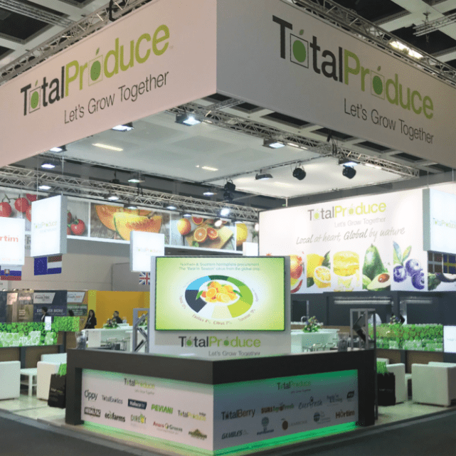 Total Produce Exhibition stand corner